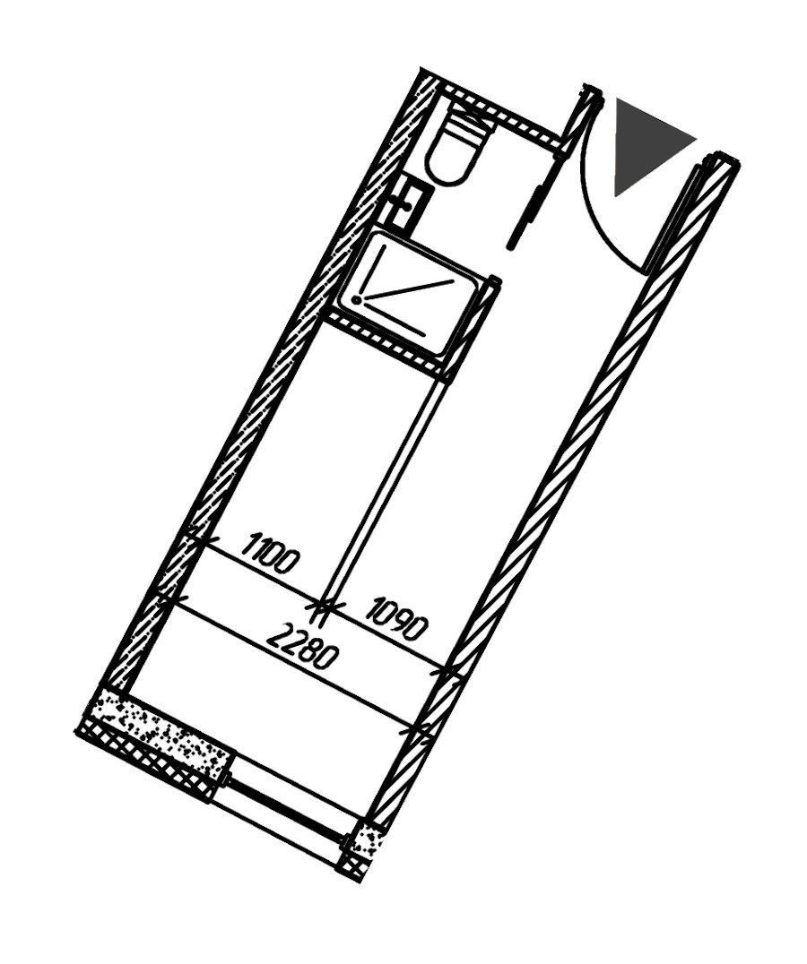 Квартира студия 14.39 м², 21/26 эт., Комплекс апартаментов «cOASIS VERTICAL»